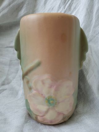Vintage Weller Pottery Wild Rose Vase Retro Flower Bud Usa