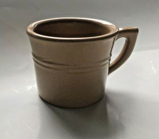 Vintage Monmouth Pottery Usa Stoneware Tan / Light Brown Speckled Mug Cup