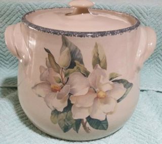 Home And Garden Party - Magnolia Cookie Jar With Lid