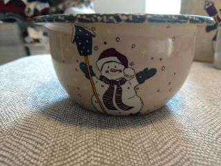 Home & Garden Party 1999 Snowman Cereal/Soup Bowl 2