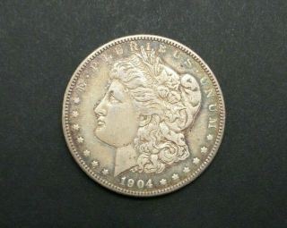1904 - P Morgan Silver Dollar 90 Silver Us Coin M2042