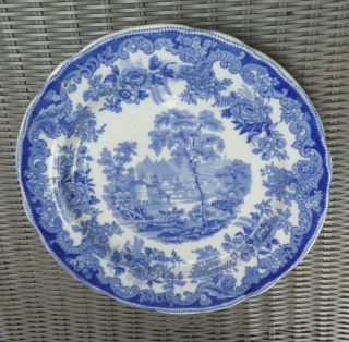 Copeland Spode - Rhine Blue 10 1/4 " Dinner Plate England So14
