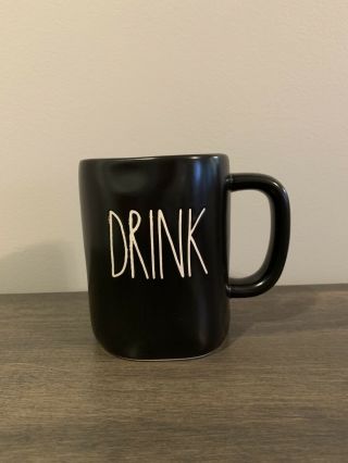 Rae Dunn Drink Black Coffee Mug Tea Cup College Gift Artisan Magenta Soup