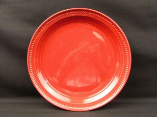 Craft Colors Rhubarb By Dansk Dinner Plate All Red Rim Smooth No Trim L209