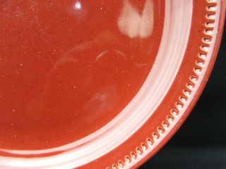 Craft Colors Rhubarb by Dansk Dinner Plate All Red Rim Smooth No Trim L209 2