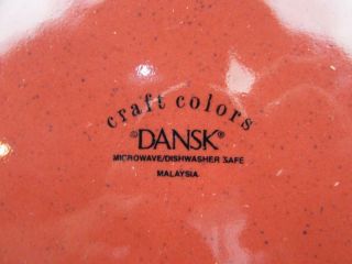 Craft Colors Rhubarb by Dansk Dinner Plate All Red Rim Smooth No Trim L209 3