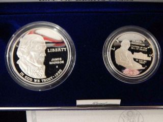 1993 - S Bill Of Rights Gem Proof Silver And Half Dollar Coins Ogp Mf - T2811