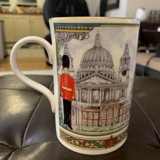 James Sadler Horseguards Made In England Fine Bone China Coffee Mug Cup