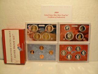 2009 United States Silver Proof Set,  18 Coins With