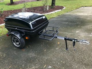 Motorcycle Pull Behind Trailer - - (piggy Backer)