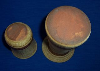 Pottery Craft USA Stoneware Set of 2 Vases Aprx 5 3/4 