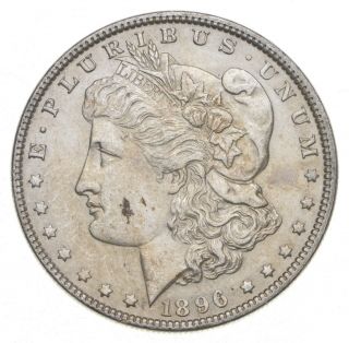 Au/unc - 1896 Morgan Silver Dollar $1.  00 891