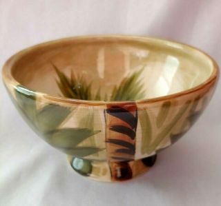 Tabletops Lifestyles Kona Palm Tree Footed Cereal Bowl (s) 6 " Hand Painted