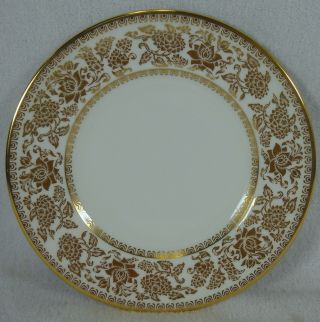 Wedgwood China Damask Gold Pattern Bread & Butter Plate 6 "