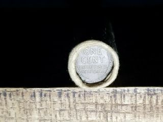1908 Indian Head Penny & Vdb Wheat Cent / Old Small Cent Roll/ 824.