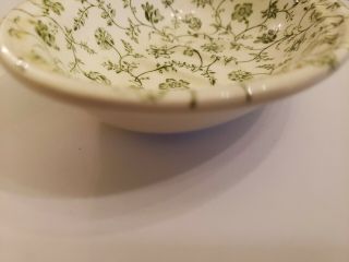 Mason ' s Crabtree and Evelyn Soap Dish green and White oval shape. 2
