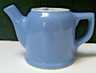 Vintage Hall China Restaurant Ware French Blue Tea Coffee Water Pot Individual