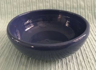 Vintage Cornelison Bybee Pottery Blue Glaze Kentucky 8 " Round Bowl