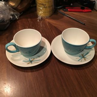 Salem North Star Vintage Mid Century Cup And Saucer Set Of Two