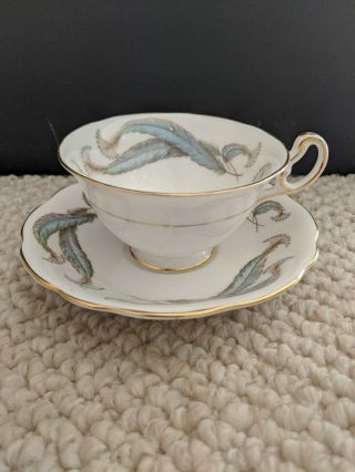Eb Foley Bone China By Donald Brindley Feathers Cup And Saucer -