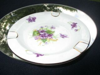 Bunches Of Sweet Purple Violets Royal Chelsea Cream Cheese Dip Dish
