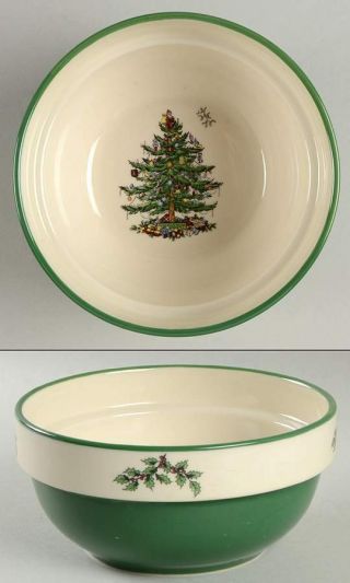 Spode Christmas Tree (green Trim) Stackable Soup Cereal Bowl 10999314