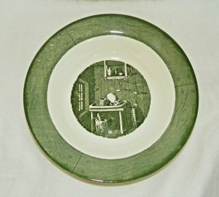 Vintage Royal China Colonial Homestead Green Vegetable Bowl