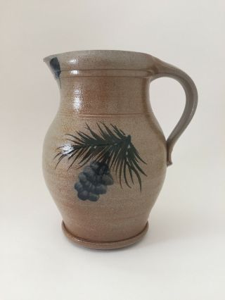 Rowe Pottery 2003 Pine Cone Pitcher