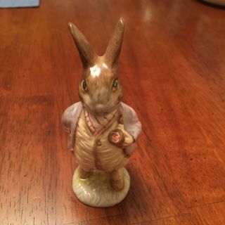 Royal Albert England Beatrix Potter 4 " Figurine " Mr Benjamin Bunny "