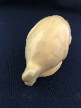 Vintage Shawnee Pottery Miniature Figurine Fish Old Ivory 3