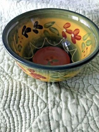 Fruit Bowl 4.  5 Inch Tabletops Gallery La Province Hand Painted Hand Crafted