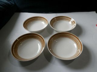 4 Cavalier Ironstone Royal China Soup / Cereal Bowls From Daisy Design 6 " X 1.  5 "