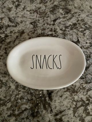 Rae Dunn By Magenta Snacks Ll Oval Plate Holiday