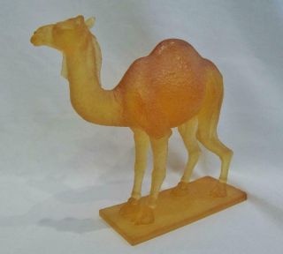 Daum Crystal Pate De Verre Camel Figurine Dromadaire 05033