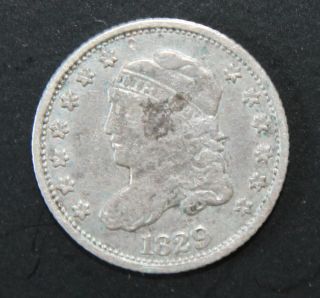 1829 Bust Half Dime - Vf/xf Details - Environmental Exposure - 1st Year Of Issue