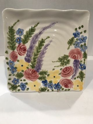 Gorgeous Hand Painted & Hand Crafted Tabletops Gallery “Jardine” Serving Platter 2