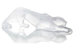 Lalique Zeila Panther Large Sculpture Clear Crystal Ref.  1165200 - Official Dealer