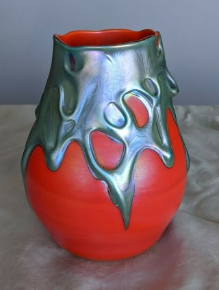 Red Charles Lotton Vase