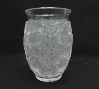 Lalique France Crystal Bagatelle Vase,  6 3/4 "