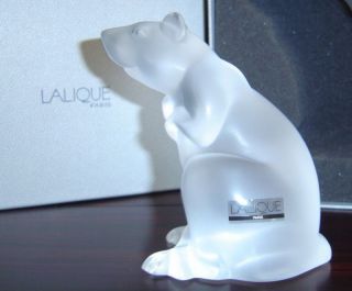 $916 Lalique 4 " Rat Sculpture Chinese Astrology Mouse Squirrel Nib 1404000