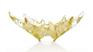 Lalique Champs - Elysees Bowl Gold Luster Crystal 1121610