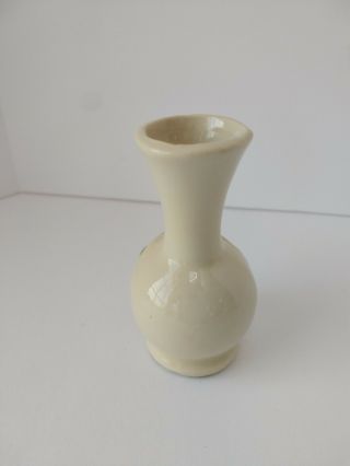 Shawnee Pottery Miniature Vase with Blue Flower 1202 3
