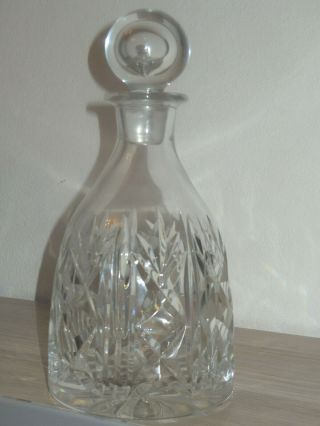 Vintage French Decanter Signed Cristal Saint Louis France - Handcut Crystal