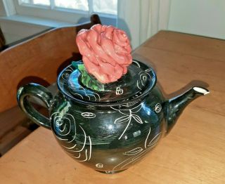 Mary Rose Young 1995 Red Rose Tea Pot Lid - Tea Pot In Price Optional