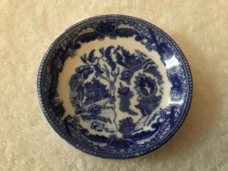 Blue Willow Pattern Butter Pat Anfora Mexico