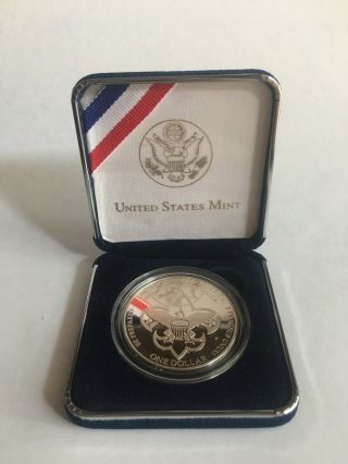 2010 P Boy Scouts Of America Centennial Silver Dollar Coin - Proof Coin