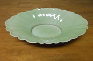 Vintage Weil Ware California Pottery Scalloped Edge Dish