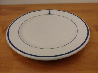 Vintage Shenango China U.  S.  Navy Fouled Anchor 10 " Dinner Plate