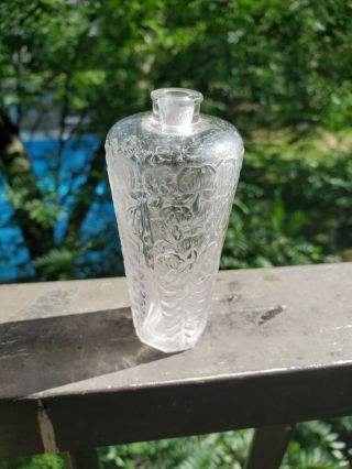 ELEGANT Antique 1925 Rene Lalique La Glycine Perfume Bottle R.  LALIQUE 2