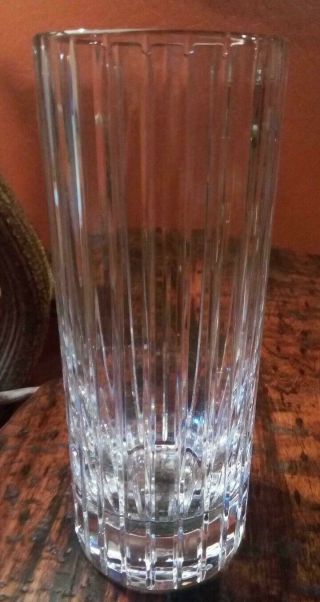 Baccarat Crystal Vase " Harmonie " - Large Size - 11.  75” By 4.  5 "